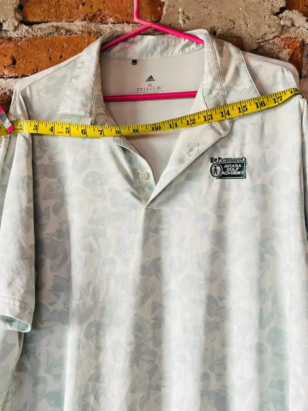 Adidas Golf Mens Kip Puterbaugh's Aviara Golf Academy Floral Polo Shirt XL